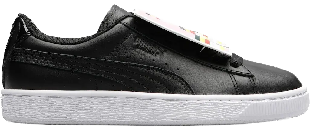 Giày Puma Basket Classic Badge 'Black White' 369183‑02