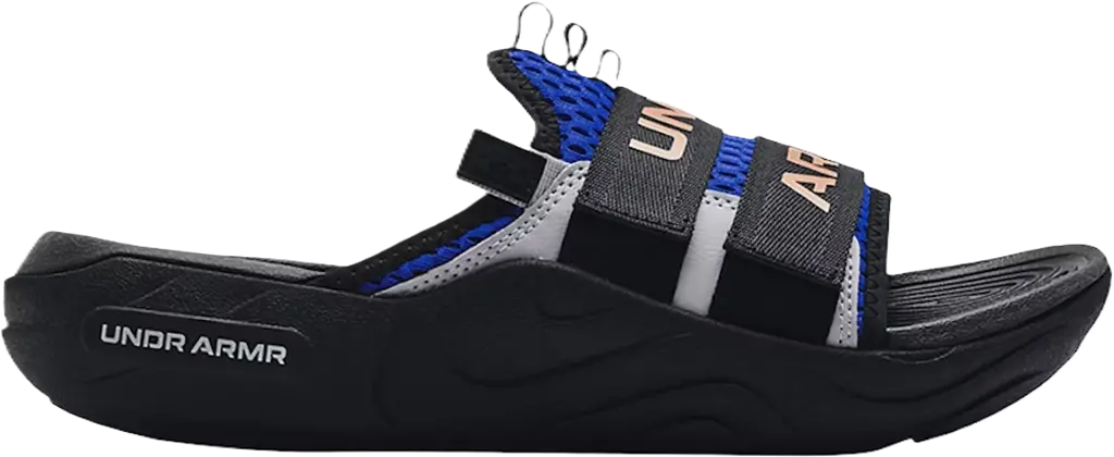 Dép Under Armour Alpha Slide 'Versa Blue Black' 3025051-400