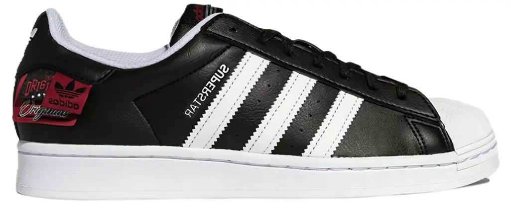 Giày Adidas Originals Superstar 'Black White Red' HQ6456