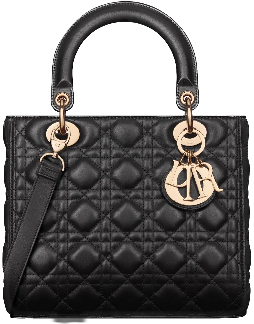 Túi Dior Medium Lady Dior Bag 'Black' M0565ONGE-M900