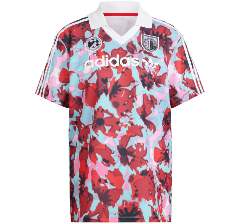 Áo Adidas Allover Print Short Sleeve Jersey 'Red' IR9808