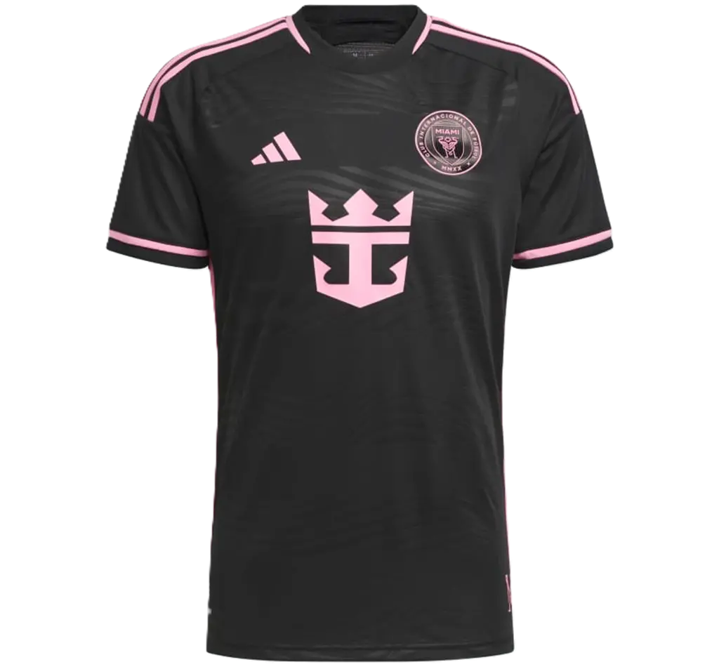 Áo Adidas Inter Miami CF 23/24 Messi Away Jersey 'Black Pink' JE9745