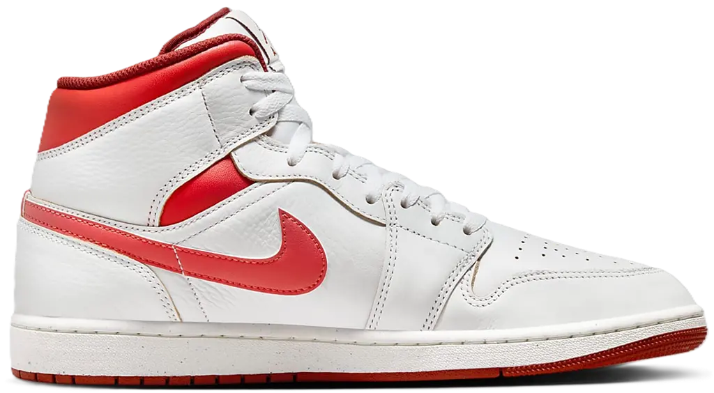 Giày Nike Air Jordan 1 Mid 'White Dune Red' FJ3458-160