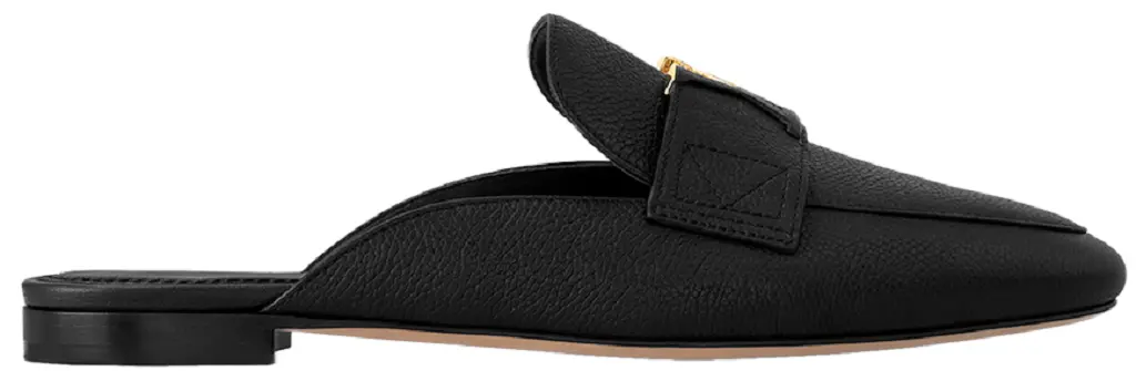 Dép Louis Vuitton LV Capri Open Back Loafers 'Black' 1AC7N3