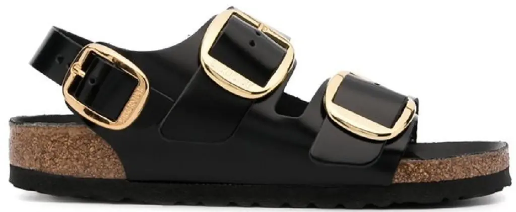 Dép Birkenstock Milan 'Shine Black' 1024211
