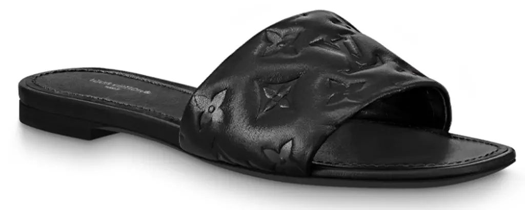 Dép Louis Vuitton Revival Flat Mules 'Black' 1A9P3T