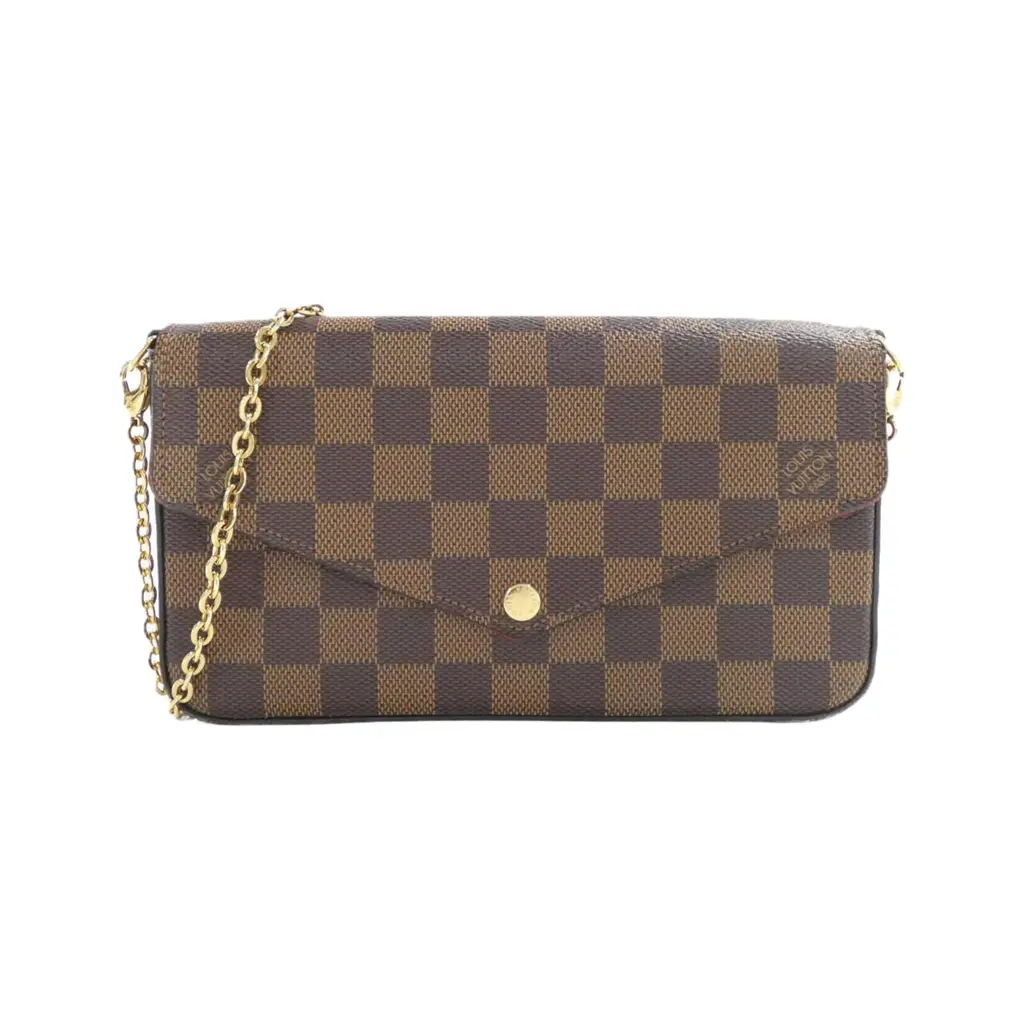 Túi Louis Vuitton Pochette Felicie Damier 'Ebene Cerise' N63032