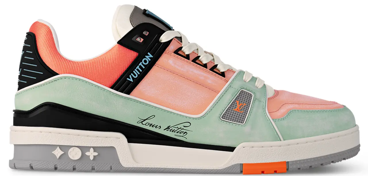 Giày Louis Vuitton Trainer 'Orange' 1ACEFT