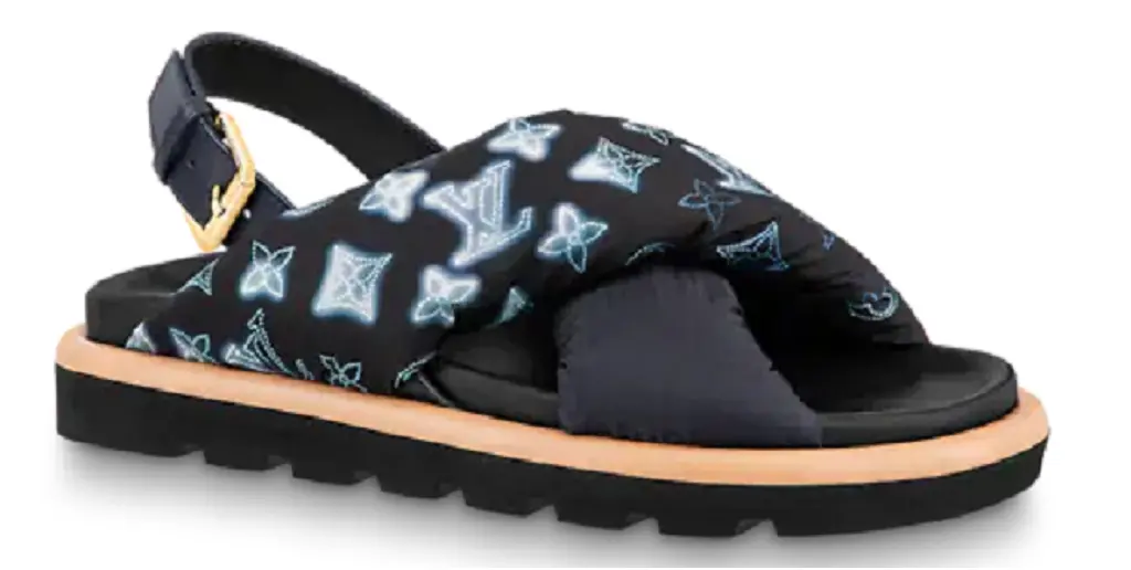 Dép Louis Vuitton Pool Pillow Flat Comfort Sandals 'Navy Blue' 1A9PP2