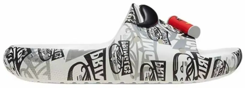 Dép Crocs Classic Slide x Pringles 'White Black' 209692-066
