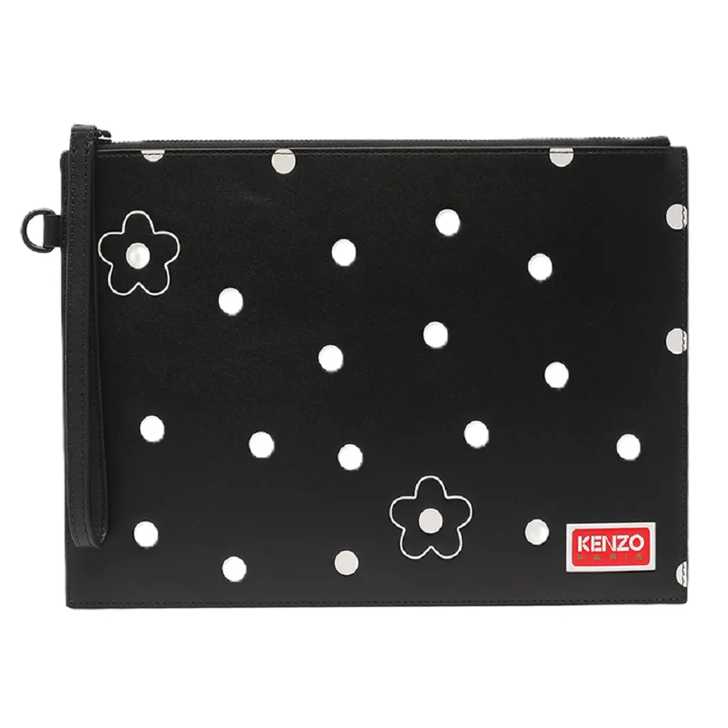 Túi Kenzo Stamp Large Leather 'Black' FD65PM722L45-99