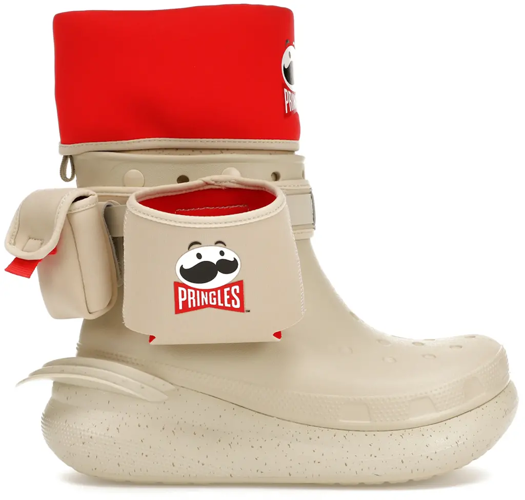 Giày Crocs Classic Crush Boot x Pringles 'Cream Red' 209691-2Y3
