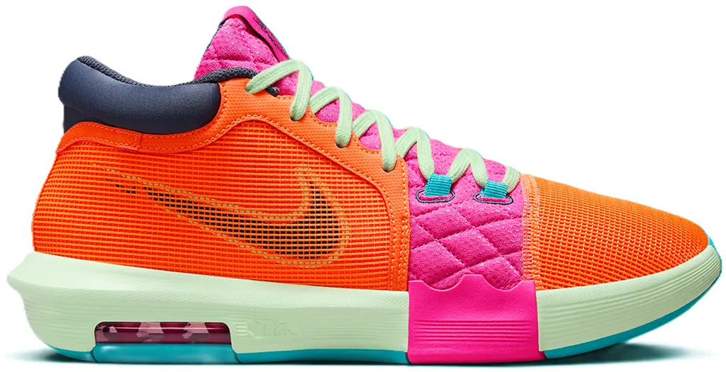 Giày Nike LeBron Witness 8 'Orange Laser Fuchsia' FB2239-800