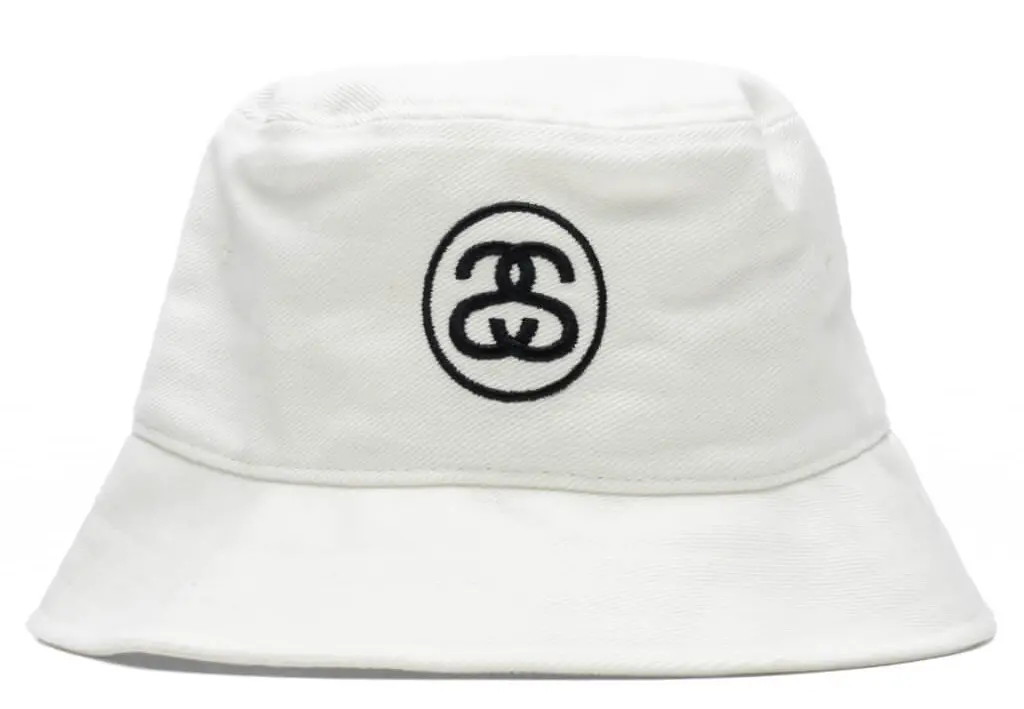 Mũ Stussy SS Link Deep Bucket Hat 'White'