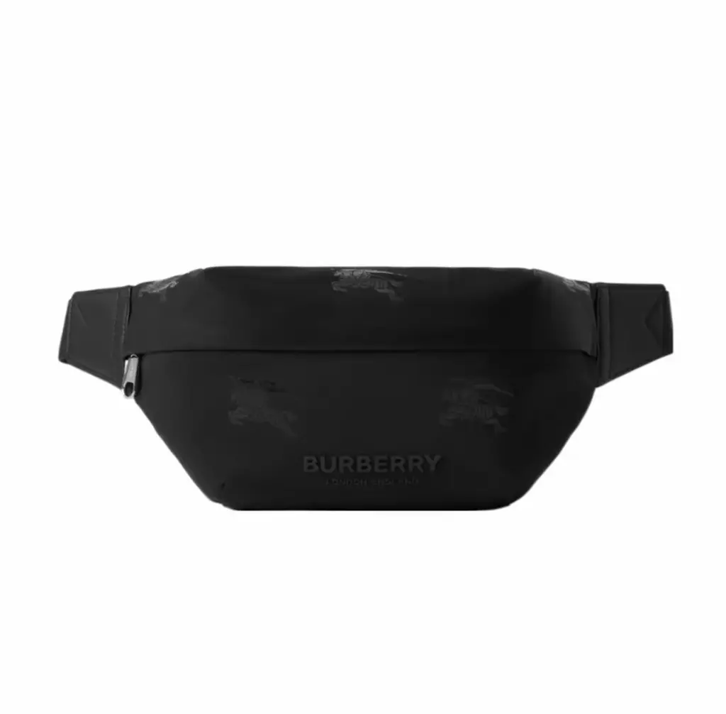Túi Burberry EKD Print Nylon Sonny Bum Bag 'Black' 80710381