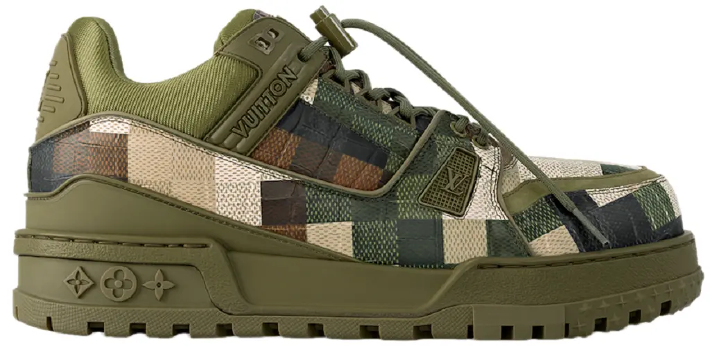 Giày Louis Vuitton LV Maxi Trainers 'Khaki Green' 1ACNCT