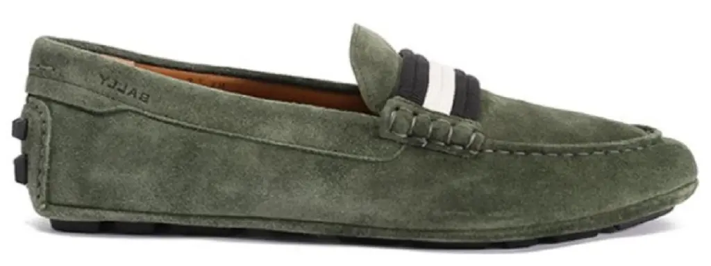Giày Bally Leather Loafer 'Green' 6305309
