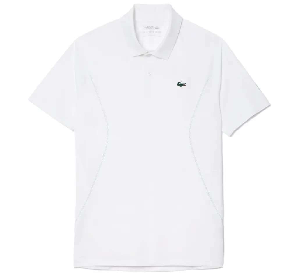 Áo Lacoste Ultra-Dry x Novak Djokovic 'White' DH7311-51-001