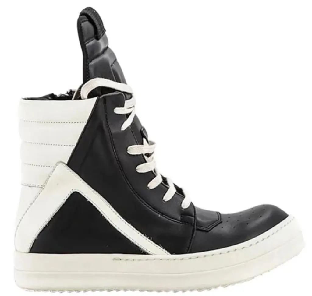 Giày Rick Owens Geobasket 'Black White' RU20F3894LPO-911