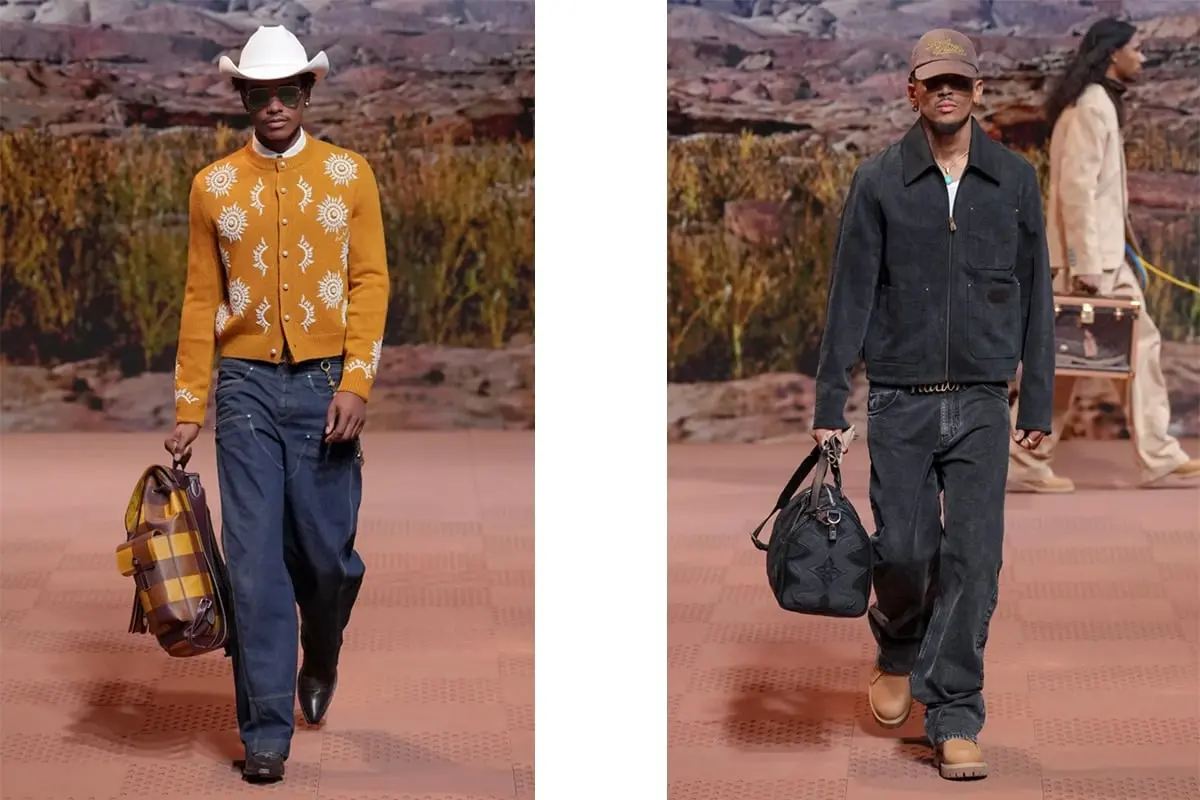 Hinh anh 2: Louis Vuitton Men 2024 - kham pha mien Tay hoang da