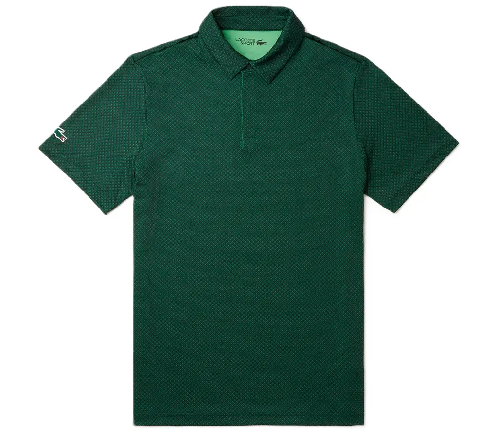Áo Lacoste Mini Print Ultra Dry Golf 'Green' DH7493-51-IGV