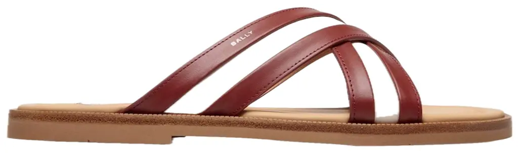 Dép Bally Glide Sandal 'Red' 6307405