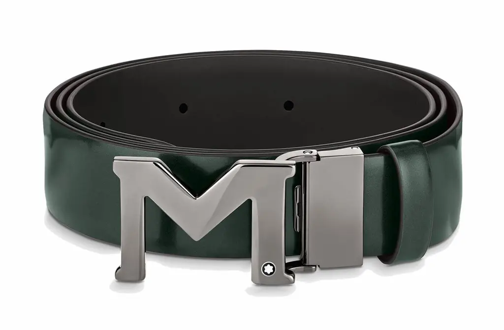Thắt Lưng Montblanc Buckle Brushed 'Green' 129444