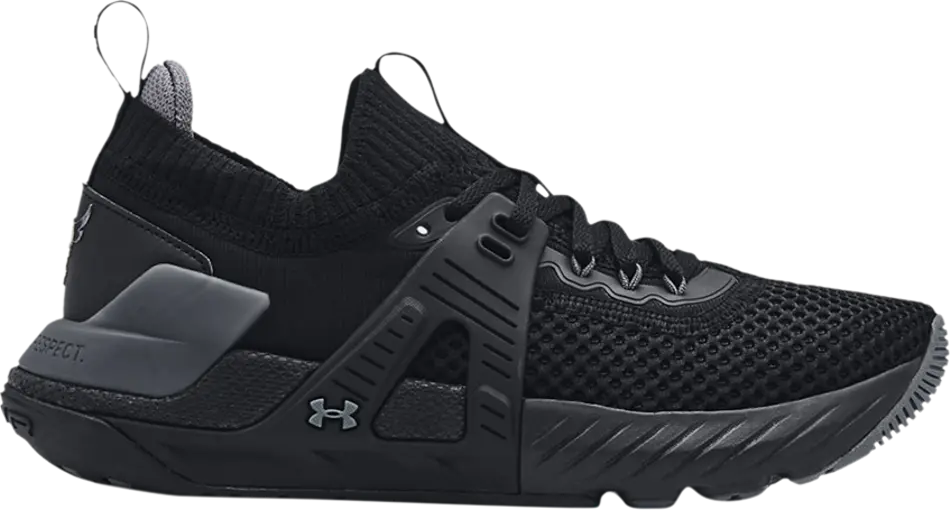 Giày Under Armour Project Rock 4 'Black Pitch Grey' 3023696‑002