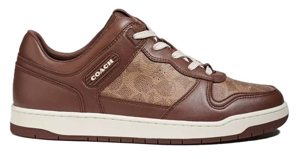 Giày Coach Sneaker In Signature Canvas ' Saddle' CI313-SAD