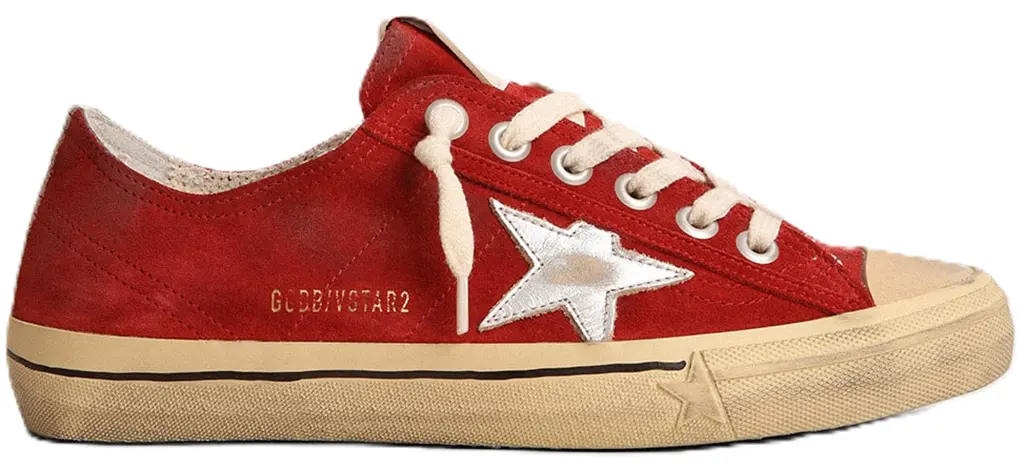 Giày Golden Goose V-Star 'Dark Red' GWF00129-F003090-40394