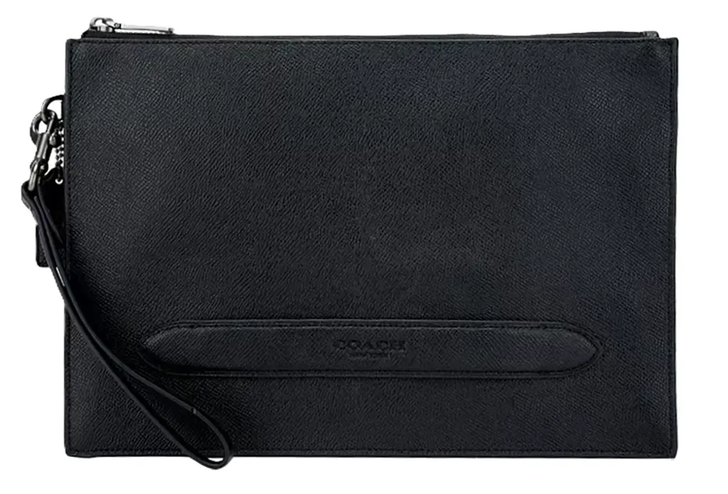 Túi Coach Pouch 30 Mega Letters 'Black' F68154-QBBK