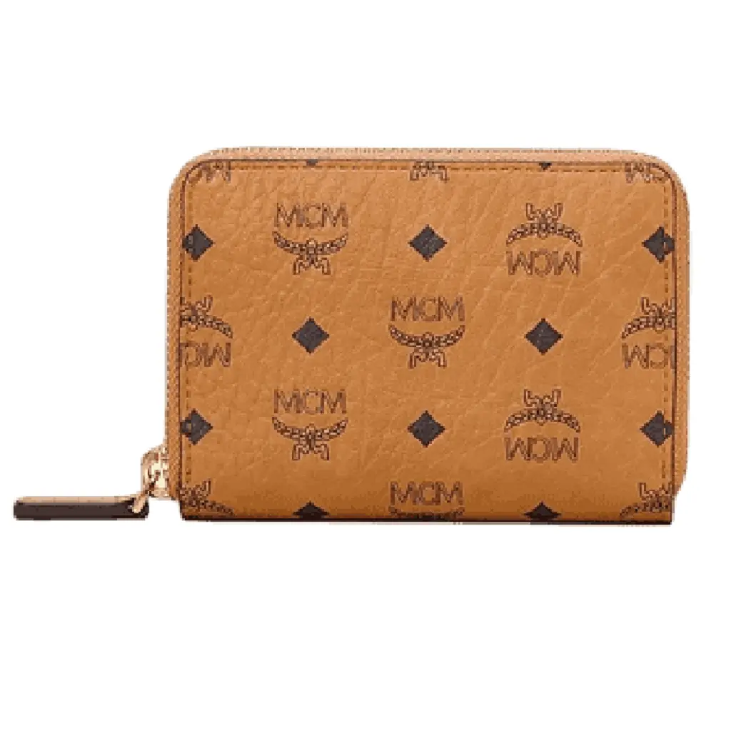 Ví MCM Zip Wallet in Visetos 'Cognac' MYLAAVI03CO001