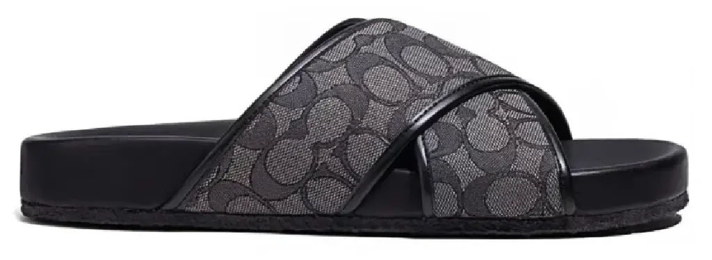 Dép Coach Signature Sandals 'Black' CA158-CQBK