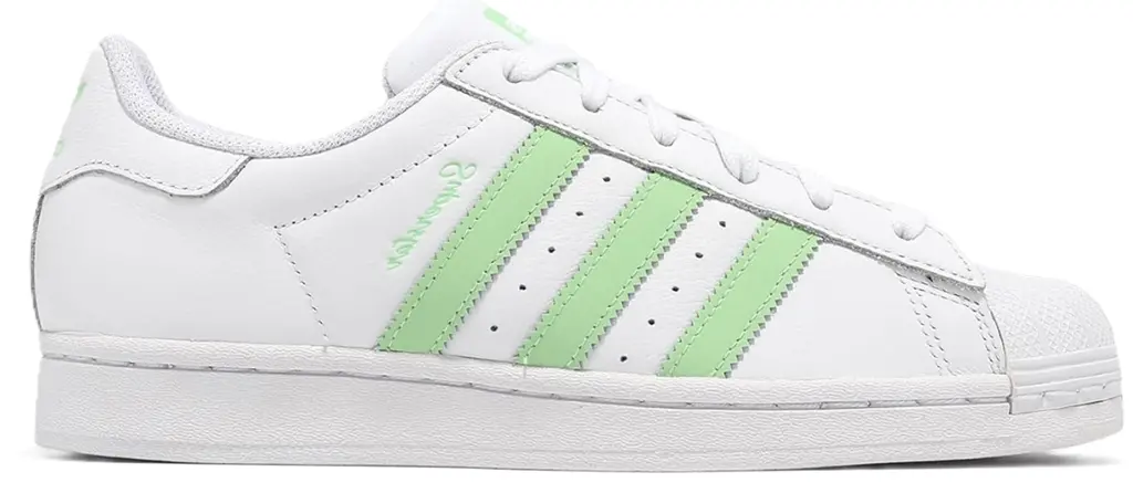 Giày Adidas Superstar 'White Green Spark' IE3005