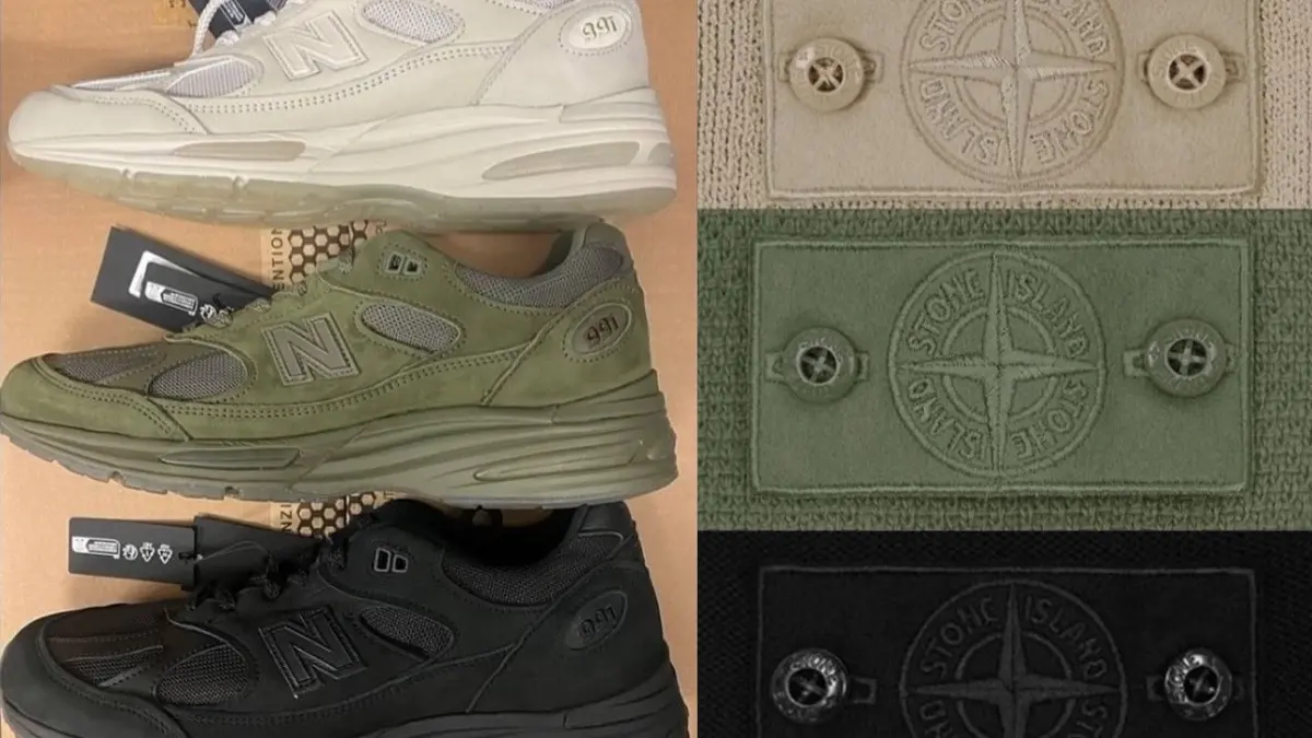 Hinh anh 1: New Balance x Stone Island: Nang Ghost Sneaker len tam cao moi