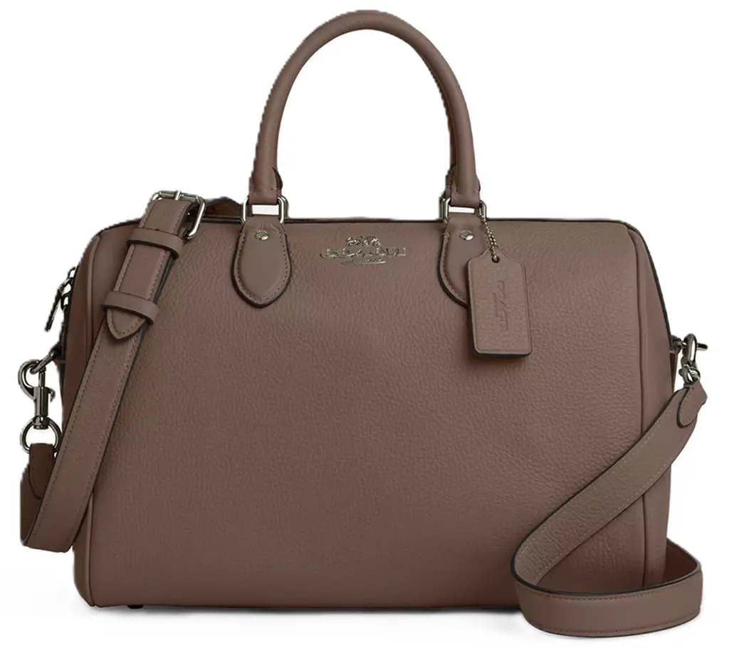 Túi Coach Rowan Large Satchel Bag 'Dark Stone' CV960-QBCBD