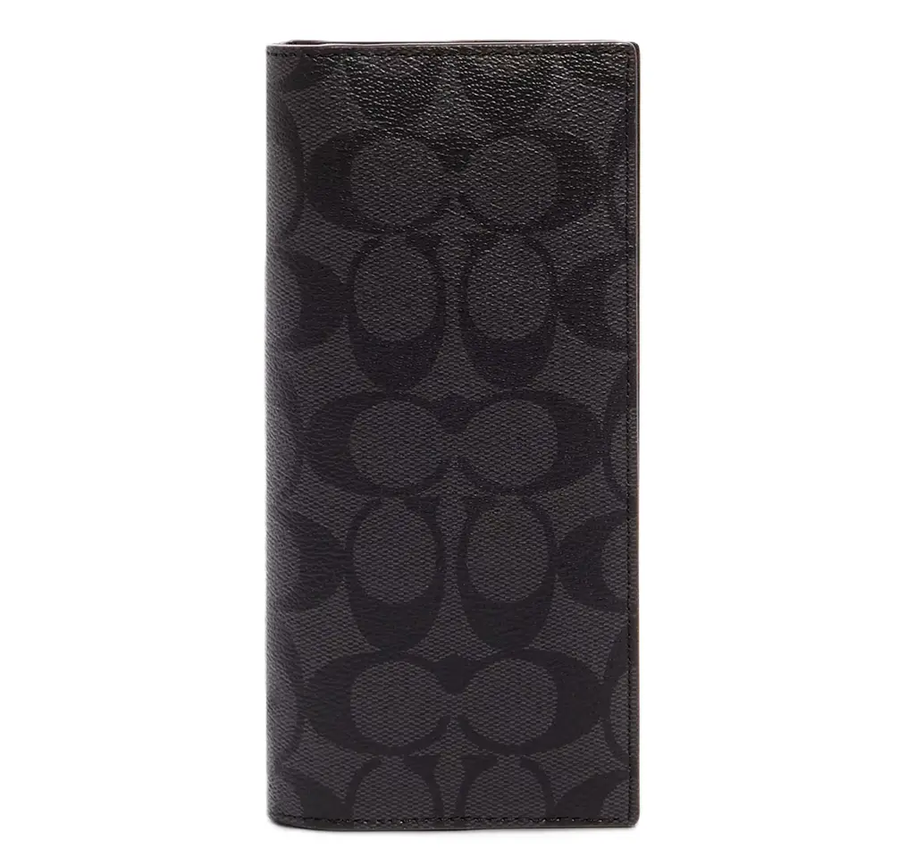 Ví Coach Breast Pocket Wallet Signature 'Black' 91635-QBLWO
