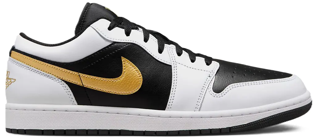 Giày Nike Air Jordan 1 Low 'Gold Swoosh' 553558-172