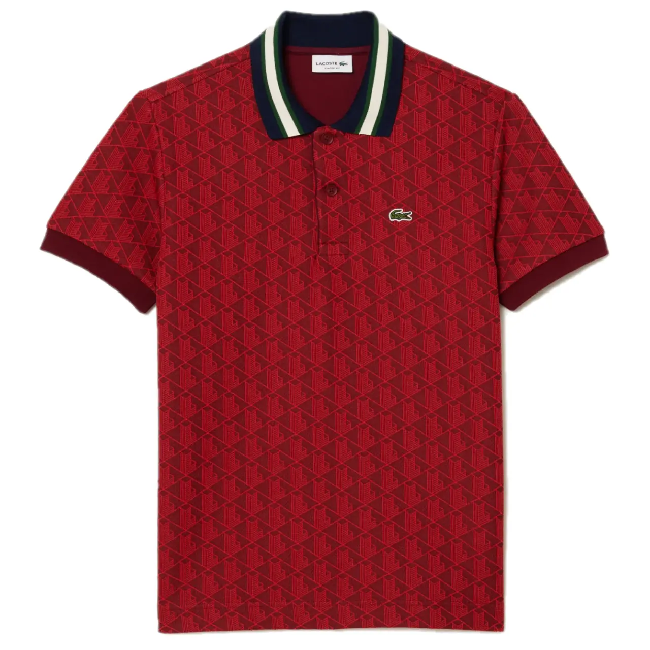 Áo Lacoste Polo Jacquard 'Red' DH1417-10-SWM