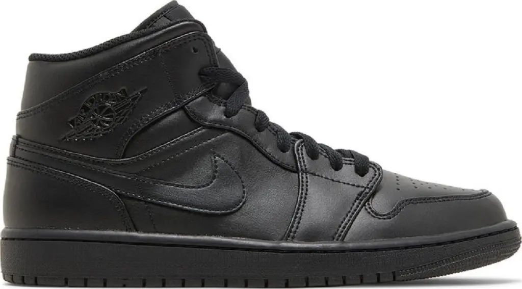 Giày Nike Air Jordan 1 Mid 2022  'Triple Black' 554724-093