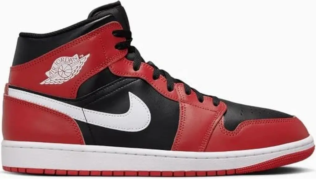Giày Nike Air Jordan 1 Mid 'Black Gym Red White' DQ8426-061