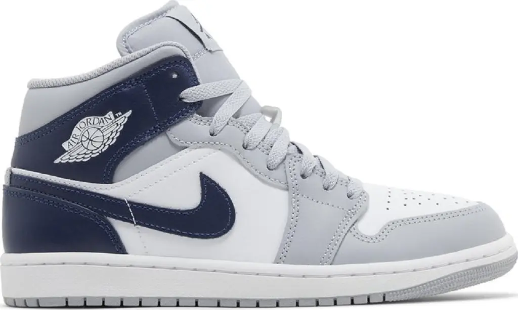 Giày Nike Air Jordan 1 Mid 'Wolf Grey Midnight Navy' DQ8426-104
