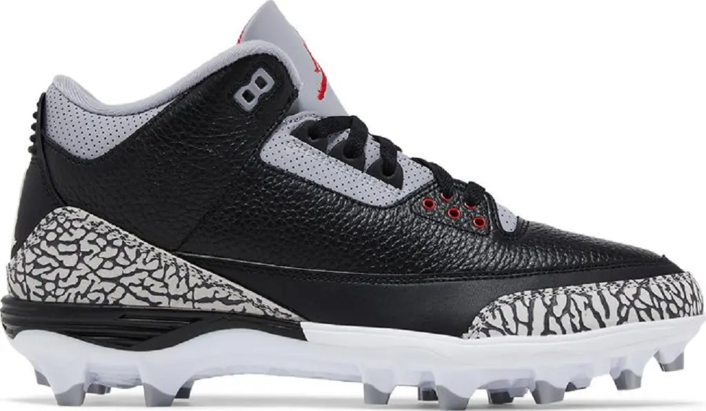 Giày Nike Air Jordan 3 Retro TD Cleat 'Black Cement' FZ8626-001