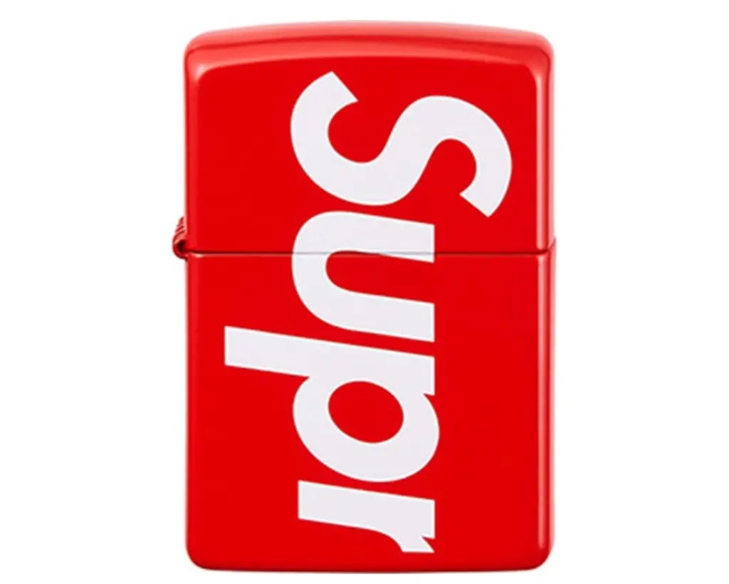 Bật Lửa Supreme x Zippo 'Red White' SUP-SS18-370