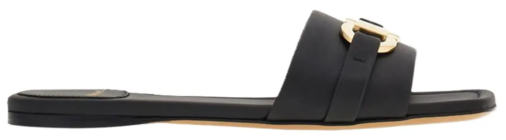 Dép Salvatore Ferragamo Flat Slide 'Black' 01G997-769636