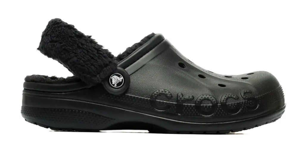Dép Crocs Baya Lined Fuzz Strap Clog 'Black' 206633-060