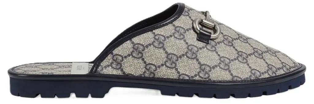Dép Gucci GG Slipper Horsebit 'Beige Blue' 694249-96G60-4073