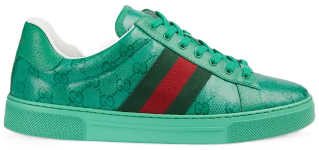 Giày Gucci Ace GG Crystal 'Green' 760775-FACRF-3751