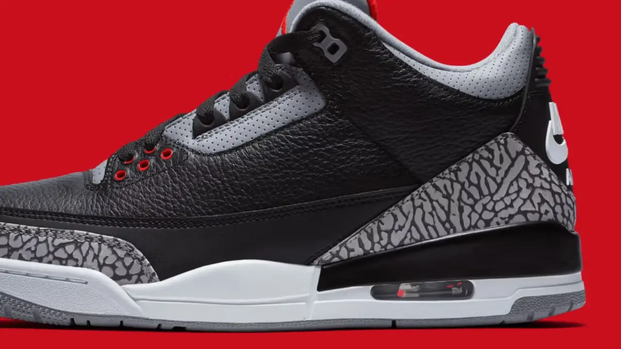 Hinh anh 4: Air Jordan 3 ‘Black Cement’ 2018 va 2024: Co diem gi khac nhau?