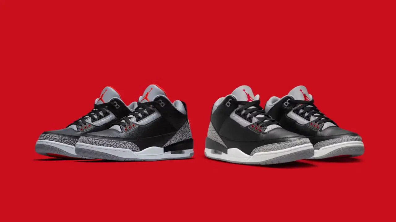 Hinh anh 8: Air Jordan 3 ‘Black Cement’ 2018 va 2024: Co diem gi khac nhau?